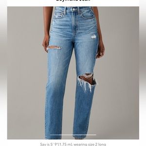 L - AE Ripped Highest Waist '90s 4R
Boyfriend Jean